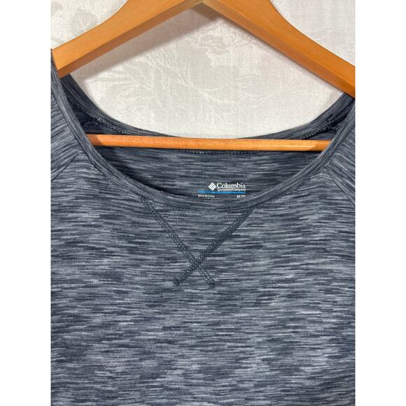 Columbia Dress Medium Gray Athletic Jersey Knit Drawstring Short Sleeve Knee - Picture 4 of 10